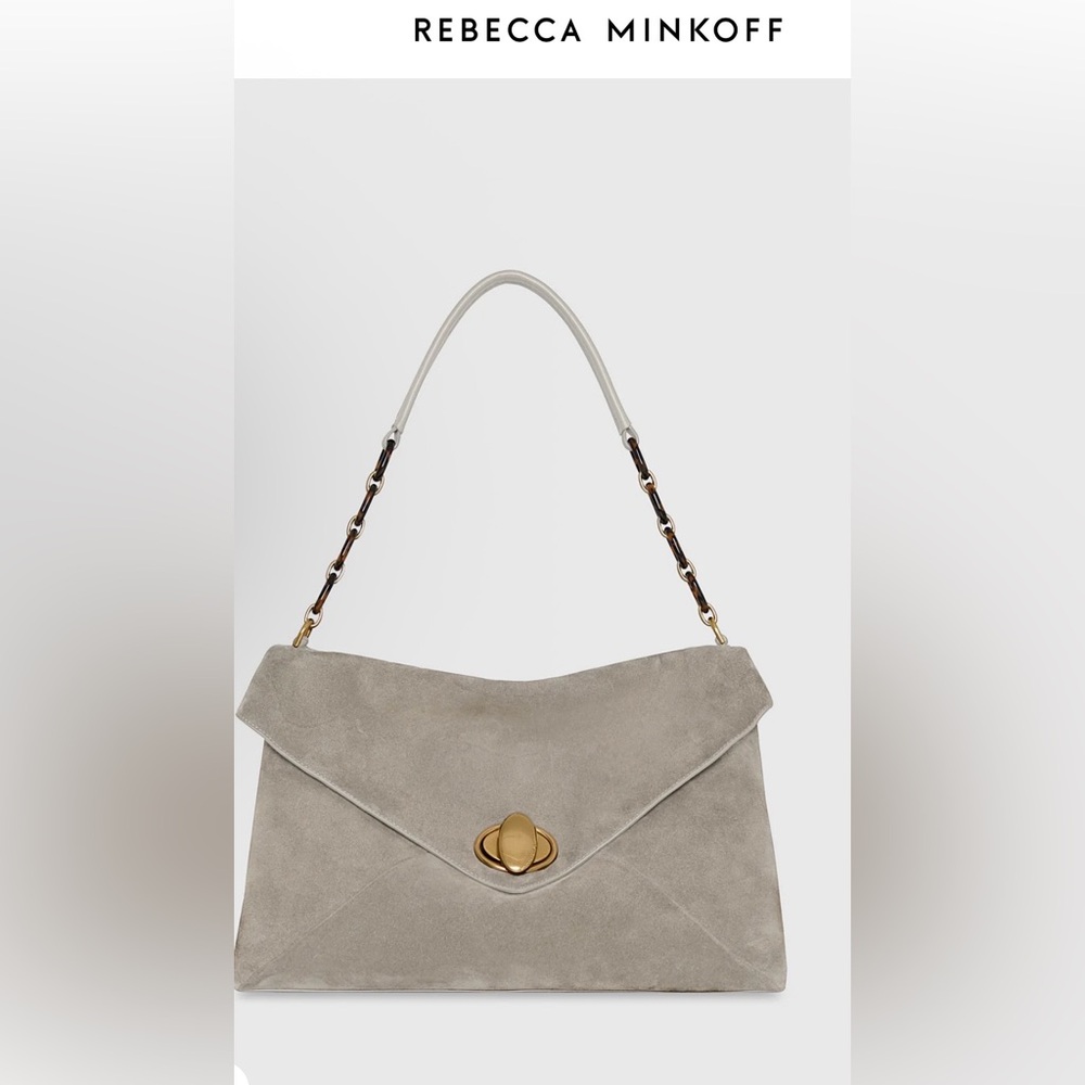 Rebecca Minkoff Taupe Suede Shoulder Bag
New with tags and dust bag